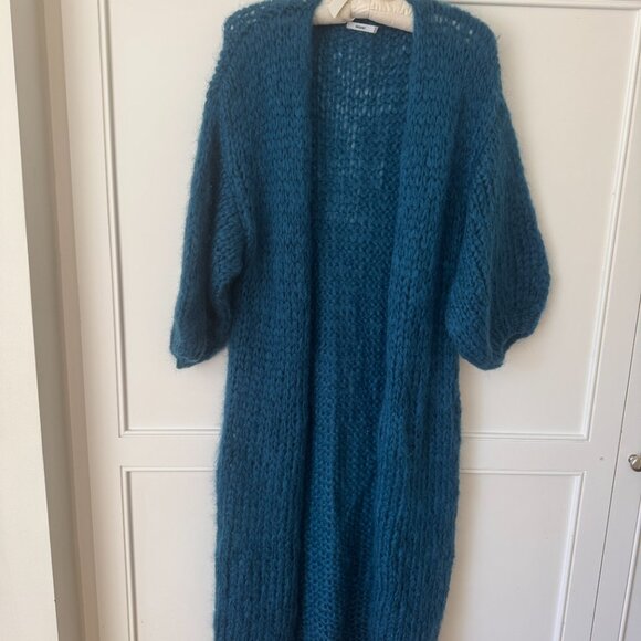 Maiami Long mohair Bomber Coat XS - Picture 7 of 7